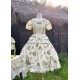Mademoiselle Pearl Four Leaf Clover and Lime Blouse Apron Overdress JSK and Ops(Reservation/2 Colours/Full Payment Without Shipping)